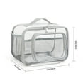 thumbnail image 1 of Large Clear Lunch Bags For Work See Through Lunch Box with Adjustable Strap and Front Storage Compartment Transparent Lunch Bags For Men and Women, 1 of 1