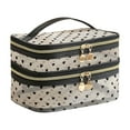 thumbnail image 1 of Large Clear Mesh Cosmetic Bag Travel Pouch - Breathable Polyester Makeup Organizer with Zipper, 8.27x5.51x5.51 Inches, for Toiletries & Cosmetics, 1 of 6