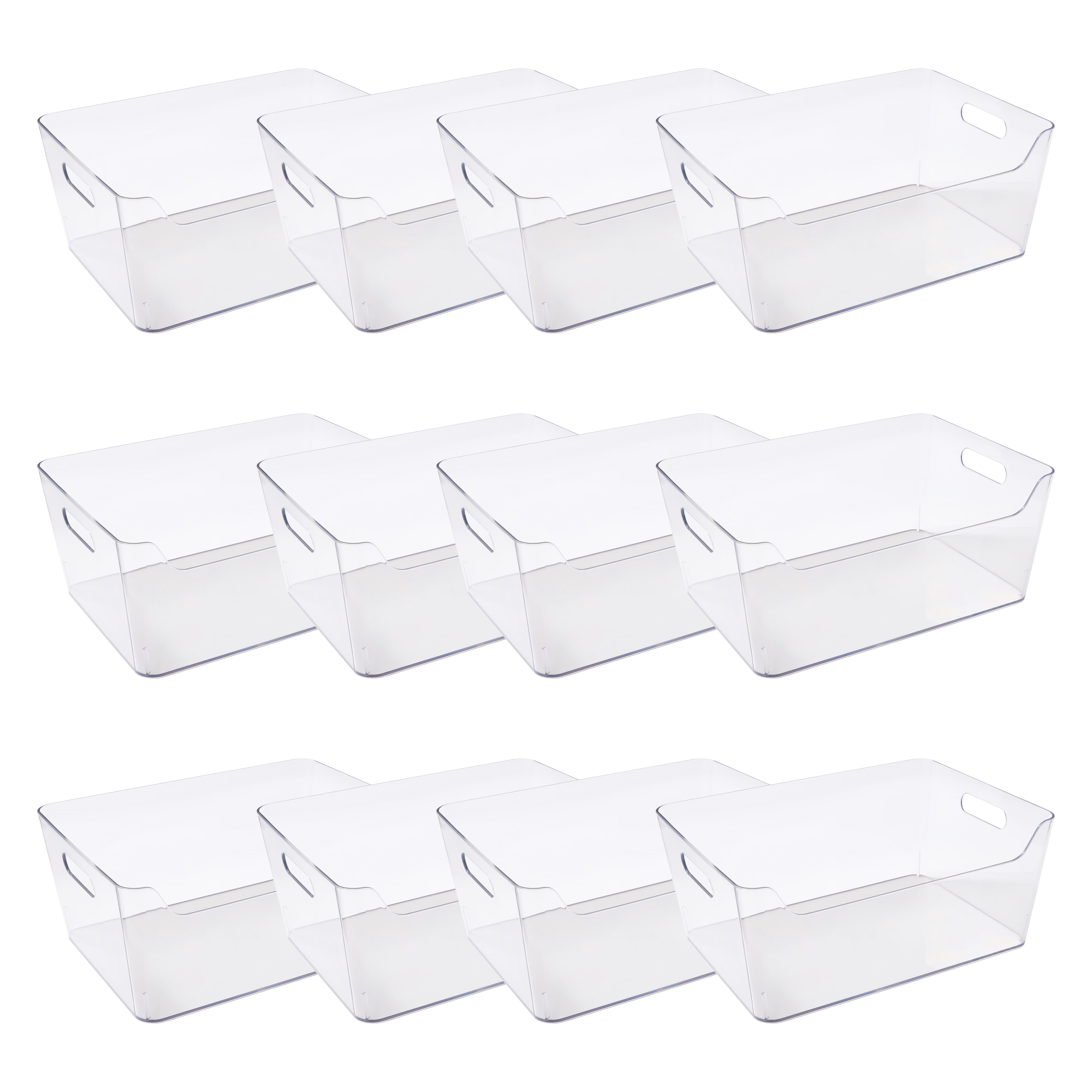 Large Clear Open Storage Bins by Simply Tidy â€“ 13