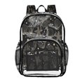 thumbnail image 1 of Large Clear PVC Backpack Heavy Duty See Through Backpack for Adults Work Travel, Coastal Line Art Printed 12L, 1 of 8