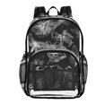 thumbnail image 1 of Large Clear PVC Backpack Heavy Duty See Through Backpack for Adults Work Travel, Insect Printed 12L, 1 of 8
