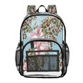 thumbnail image 1 of Large Clear PVC Backpack Heavy Duty See Through Backpack for Adults Work Travel, Leopard Printed 12L, 1 of 8