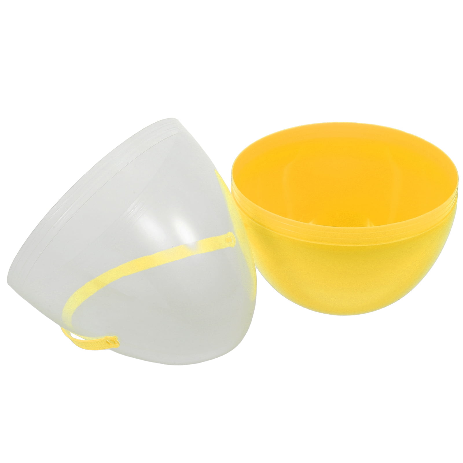 Large clear plastic easter egg with handle for easter hunt refillable