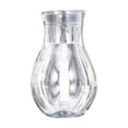 thumbnail image 1 of Large Clear Plastic Flower Pot, Transparent PET Vase for Hydroponic Gardening or Decor with Plant-Fixing Basket, 1 of 6