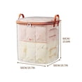 thumbnail image 1 of Large Clear Storage Bag for Quilts and Blankets, Foldable Heavy-Duty Moving Box with Zipper, Dustproof and Water-Resistant Clothing Organizer, Multiple Sizes Available, 1 of 3