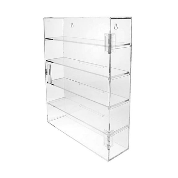Large Clear Storage Box For Collectible Models and Toy Dustproof Clear Organizers Shelf Durability Simple Installation