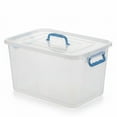 thumbnail image 1 of Large Clear Storage Container With Lid and Handles, 1 of 6