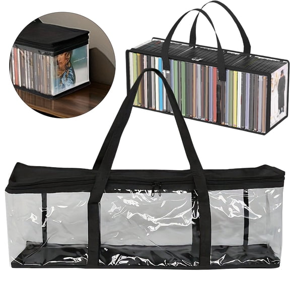 Large Clear Thick Plastic Storage Box with Hinged Lid & Handles,Heavy-Duty Clear Storage Bins,Book Storage Box,Rectangle Clear Storage Box College Moving Bag,Clothes Storage Bag