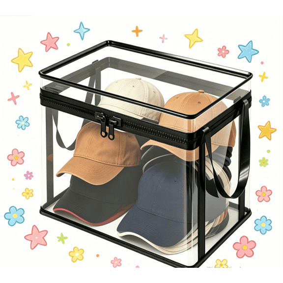 Large Clear Thick Plastic Storage Box with Hinged Lid, Heavy-Duty Durable High Capacity Organizer, Perfect for Home, Camping, Travel, Attic and Moving (3 PCS)