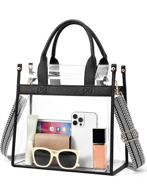 Clear Tote Bag for Women, Clear Bag for Stadium Events