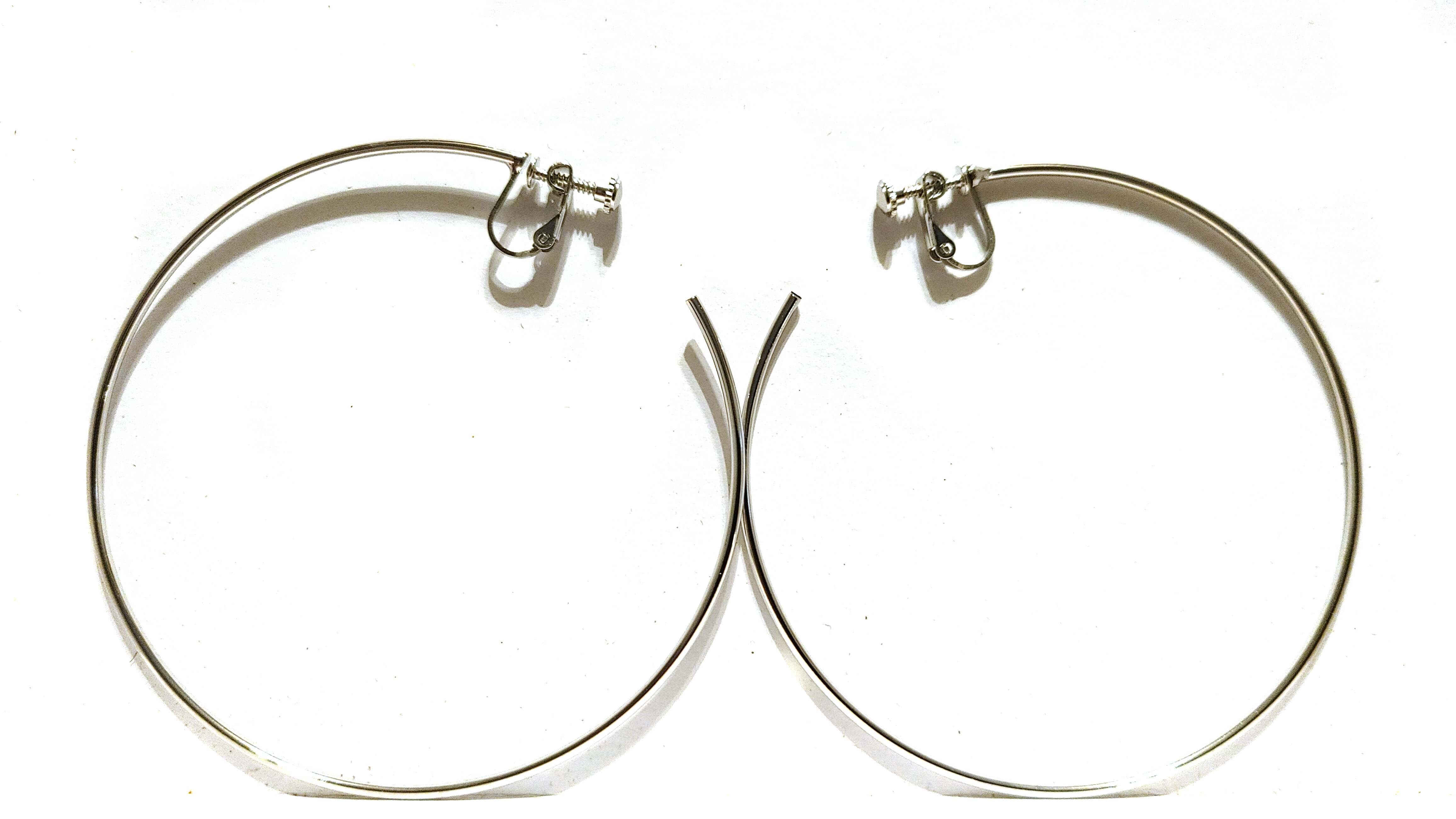 8 Other Reasons Virginia - Chunky Silver Earrings - Silver Hoops - Lulus
