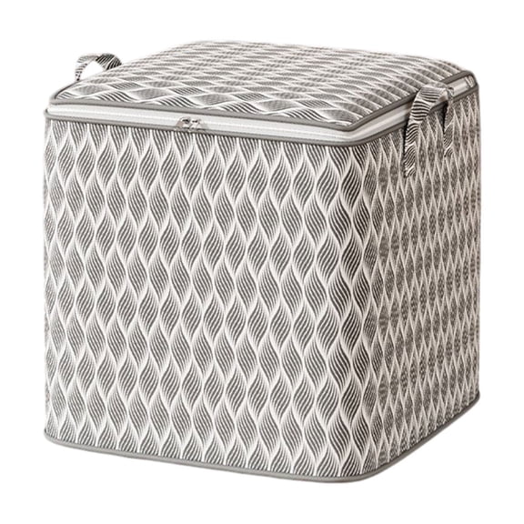 Large Clothes Storage Bag with Zipper Closet Organizers and Storage Moving Bags Zipper Totes for Storage Space Saver Bags Luggage Bag, Wave Pattern, Gray