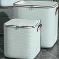 thumbnail image 1 of Large Clothes Storage Box | Foldable Fabric Wardrobe Organizer | XL Capacity Moving & Home Storage Bag | Dust-Proof & Odor-Free | Portable Handles & Two-Way Zipper, 1 of 6