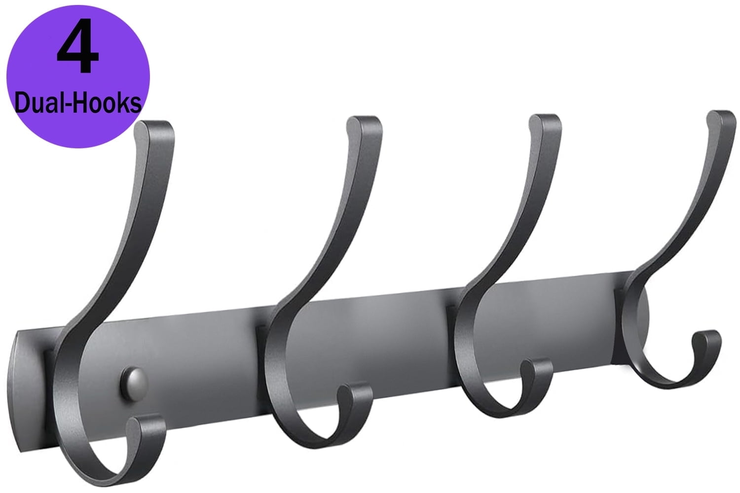 Dinosam Wall Mounted Coat Rack, Heavy Duty Metal Hooks for Coats