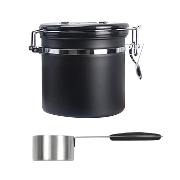 Large Coffee Canister Airtight Stainless Steel Storage Container with and Date 3 Colors Choose