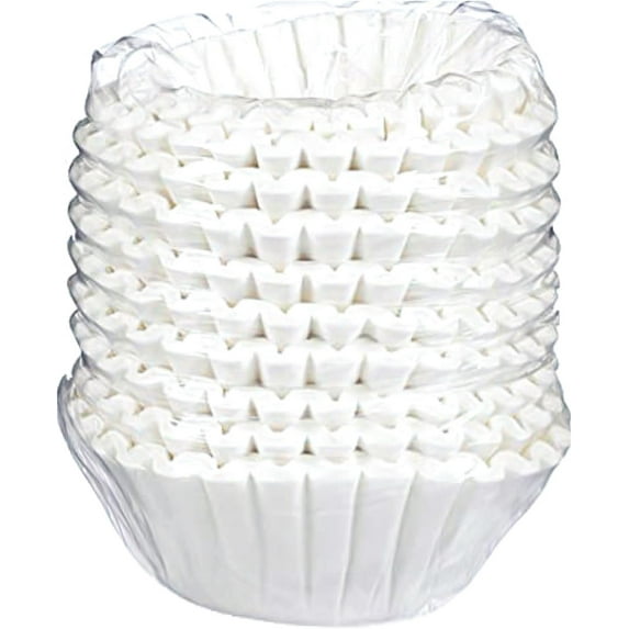 Large Coffee Filters | 12-Cup Premium Disposable Coffee Filters | 9.5" x 4.5" Size | High-Rim Design | Fits Bunn Commercial and Large Coffee Makers | No Overflow | Bulk Pack of 500