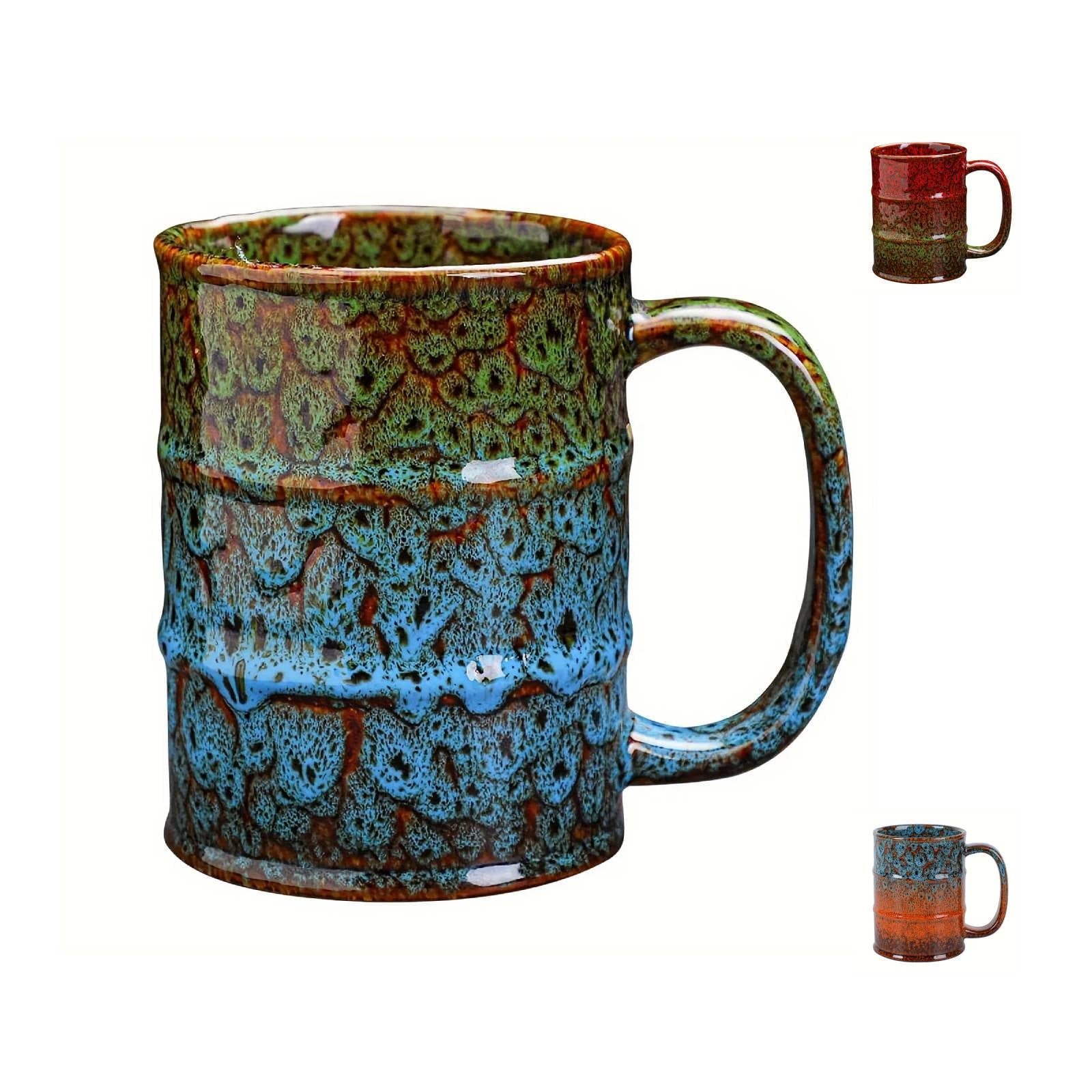 Large Coffee Mug 20oz, Durable Ceramic Mug for Home & Office, Blue