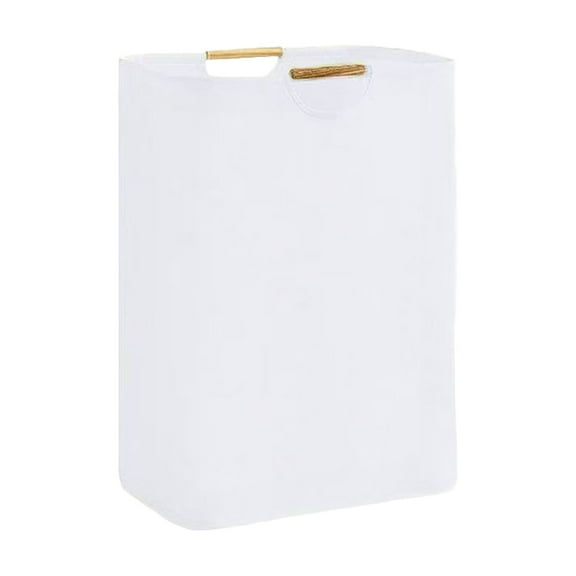 Large Collapsible Laundry Hamper with Striped Design, Durable Fabric, Easy Carry Handles, Perfect for Home Organization
