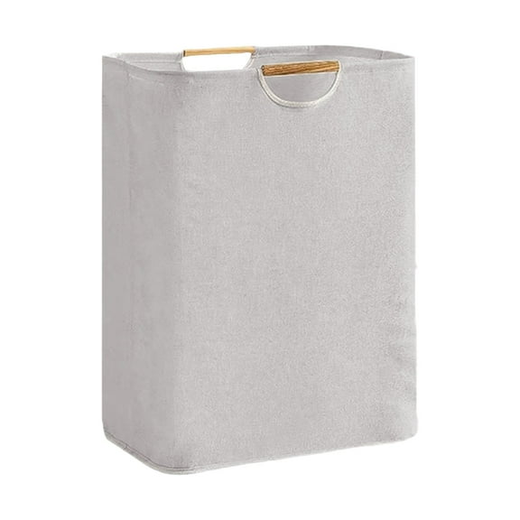 Large Collapsible Laundry Hamper with Striped Design, Durable Fabric, Easy Carry Handles, Perfect for Home Organization