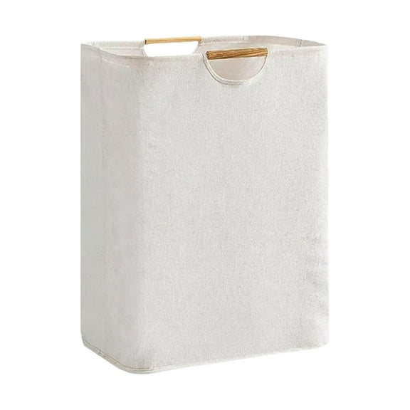 Large Collapsible Laundry Hamper with Striped Design, Durable Fabric, Easy Carry Handles, Perfect for Home Organization