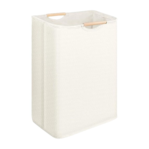 Large Collapsible Laundry Hamper with Striped Design, Durable Fabric, Easy Carry Handles, Perfect for Home Organization