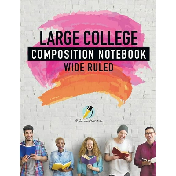 Large College Composition Notebook Wide Ruled (Paperback)