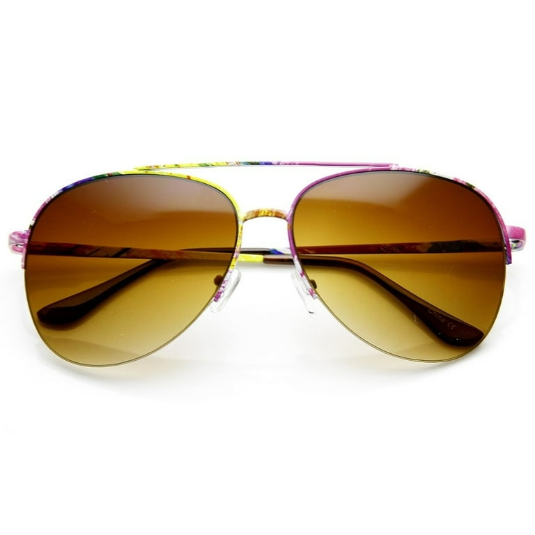 Semi rimless aviator sunglasses 2025