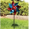 thumbnail image 1 of Large Colorful Garden Pinwheel Wind Spinner for Yard, Lawn, Farm and Orchard Decor, DIY Plastic Windmill Toy for Kids and Parties, 1 of 1