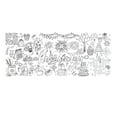 thumbnail image 1 of Large Coloring Poster For Kids, Happy New Year & Birthday Theme Coloring Tablecloth, 30 X 72 Inches (76 X 183 Cm) Non-Pen Included, Home Party Art Activity Decoration, Black &, 1 of 6