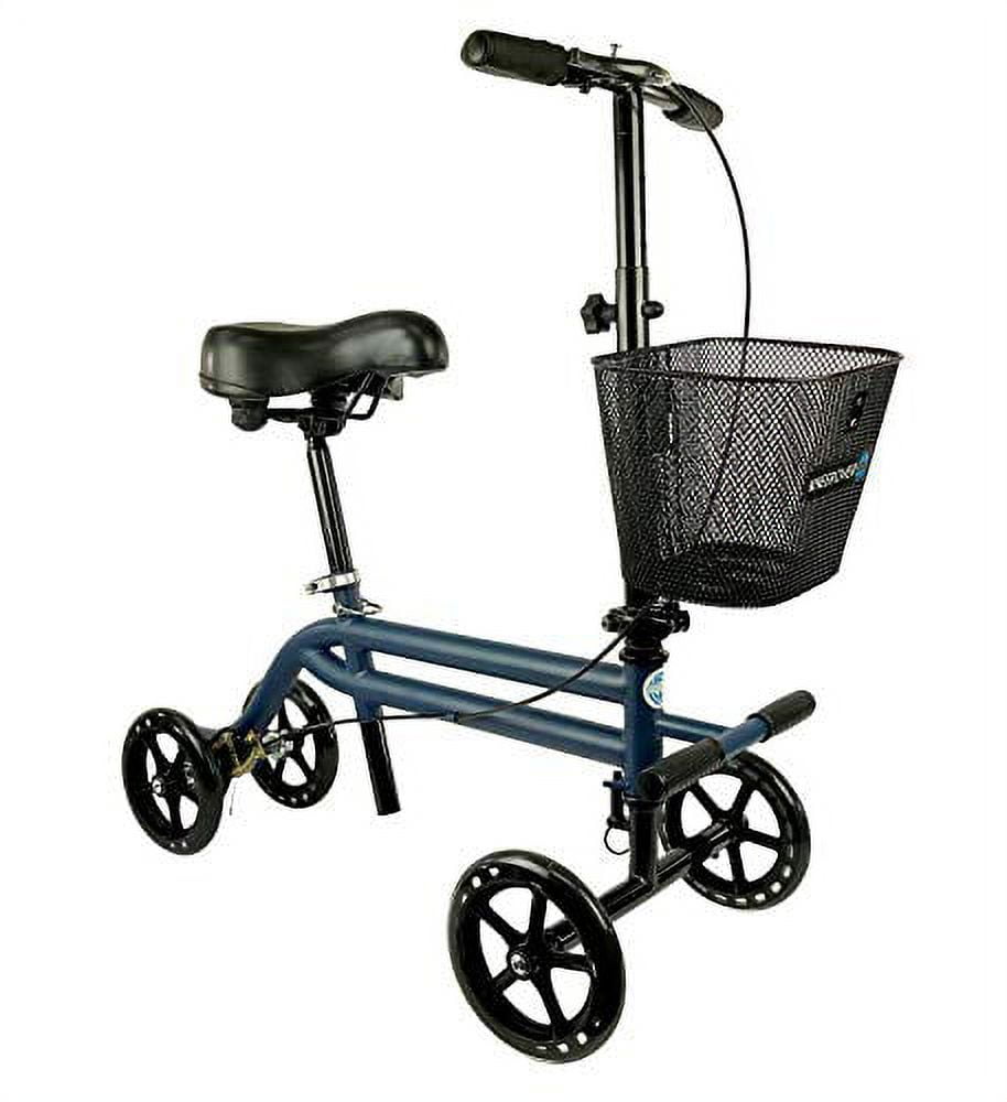 Large Comfortable Gel Padded Seat for Steerable Seated Knee Scooters