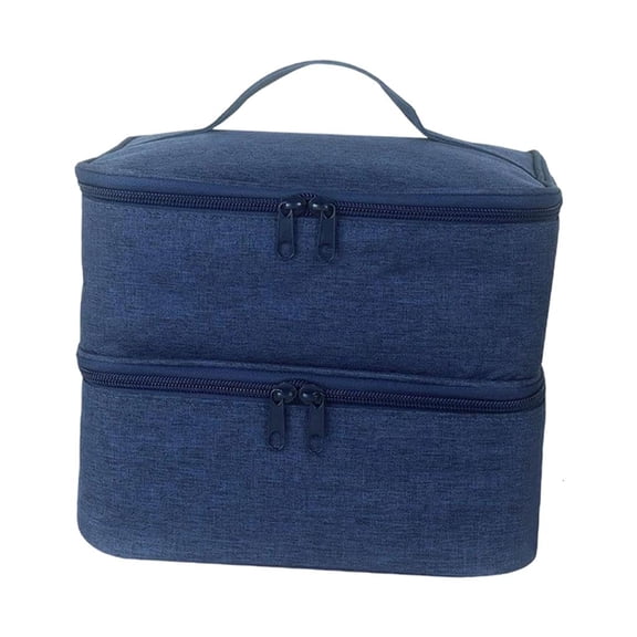 Large Compartment Nails Polish Storage Case With Lined Interiornd Tool