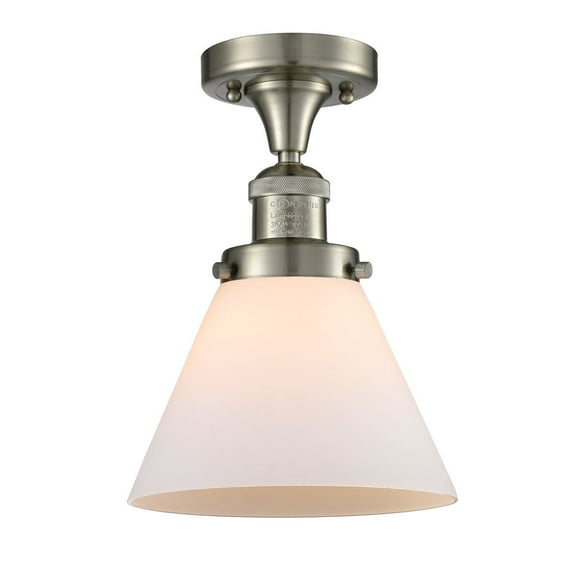 1 Light Vintage Dimmable Led Semi-Flush Mount
