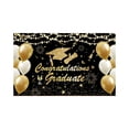 thumbnail image 1 of Large Congrats Grad Banner 72x44 Inch Class of 2026 Graduation Backdrop Black and Gold 6x3.5ft Congratulations Graduate Decorations for Prom Party Photo Booth Props, 1 of 6