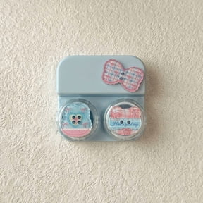 Large Contact Lens Case Portable Eye Care Storage Box for Women