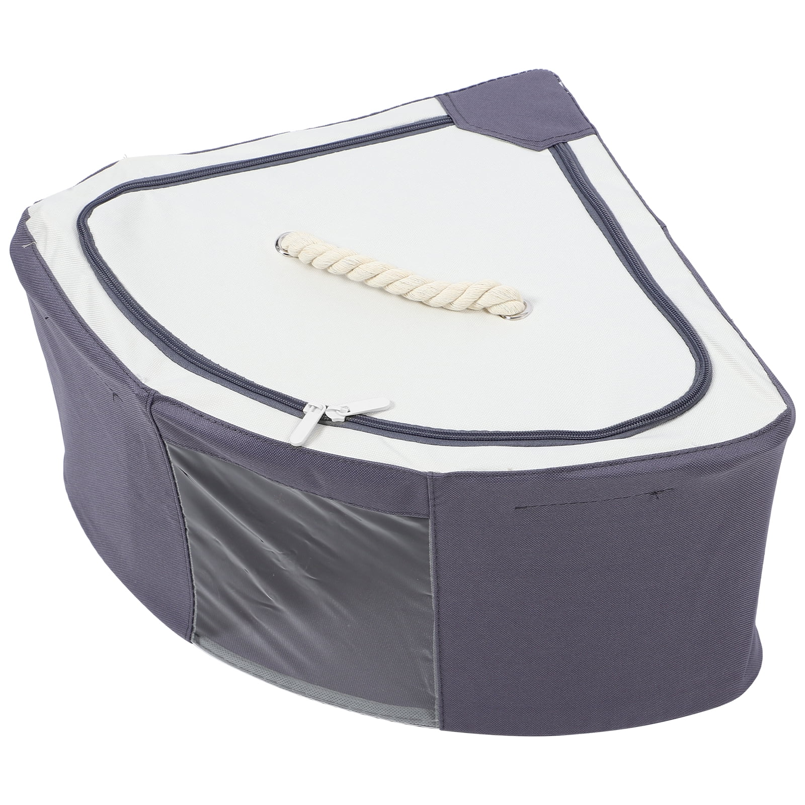 Large Container Storage Rack Clothes Bins Clear Folding Corner Holder ...