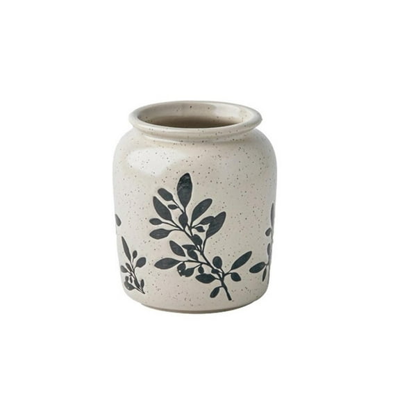 Large Cooking Utensil Holder for Kitchen Counter, Ceramic Utensil Crock for Countertop