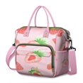 thumbnail image 1 of Large Cooler Bag Insulated Bags for Office Employee,Leakproof Lunch Box with Multi Pockets for Adult,Insulated Lunch Box for Beach,Picnic,Work,Strawberry, 1 of 7