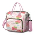 thumbnail image 1 of Large Cooler Bag Insulated Bags for Office Employee,Waterproof Cooler Tote with Multi Pockets for Adult,Insulated Lunch Box for Beach,Picnic,Work,Strawberry Bow, 1 of 7