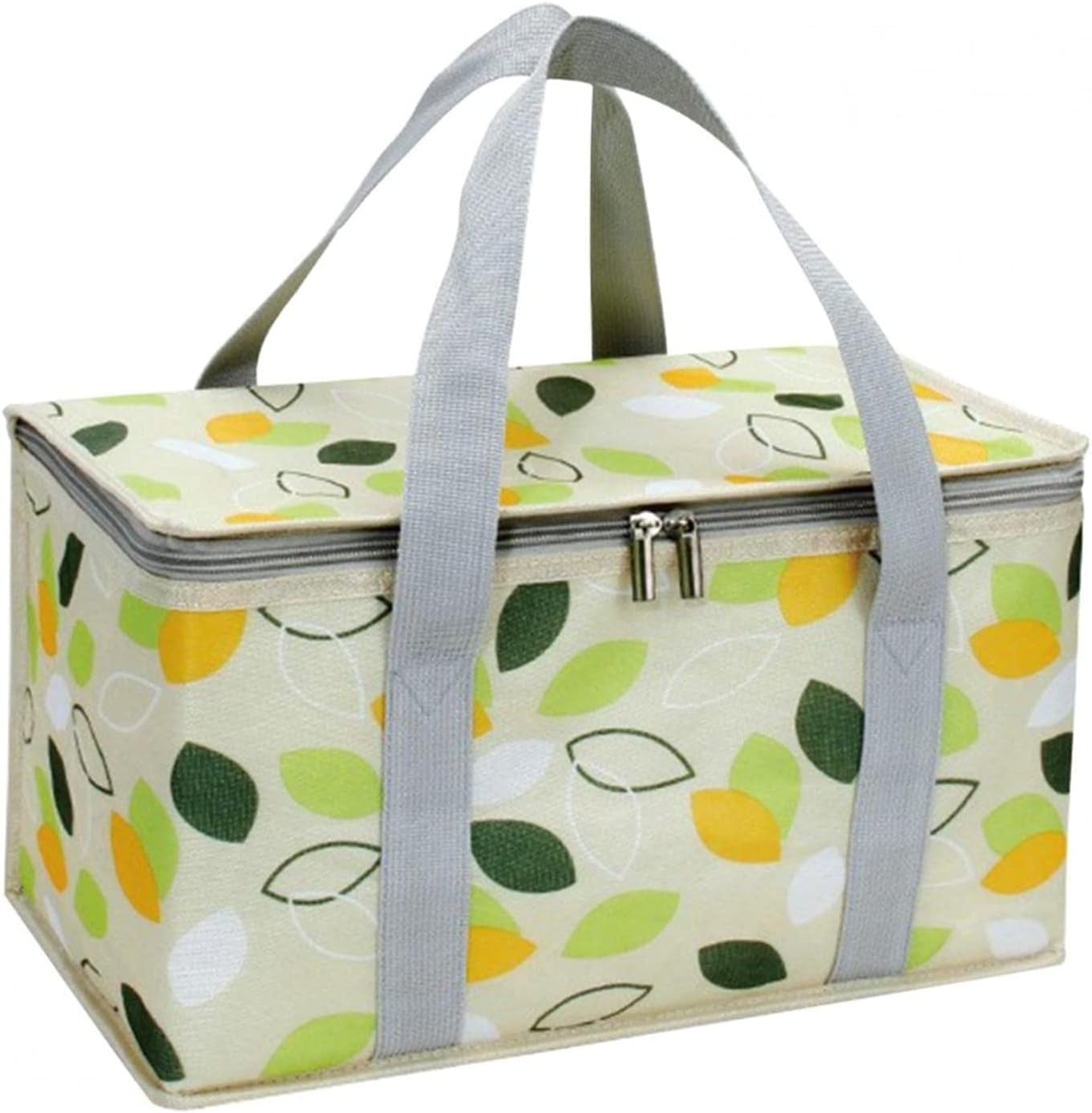 Large Insulated Cooler Bag With Zipper And Shoulder Strap, 36-Can Capacity, Water-Resistant For Camping And Picnics