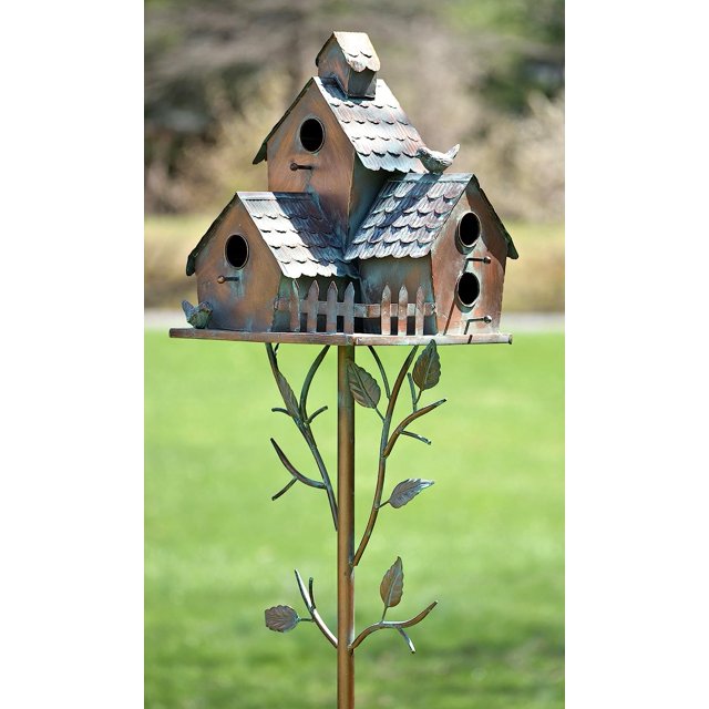Large Copper Colored Multihouse Stakes, Room for 4 Families in Each