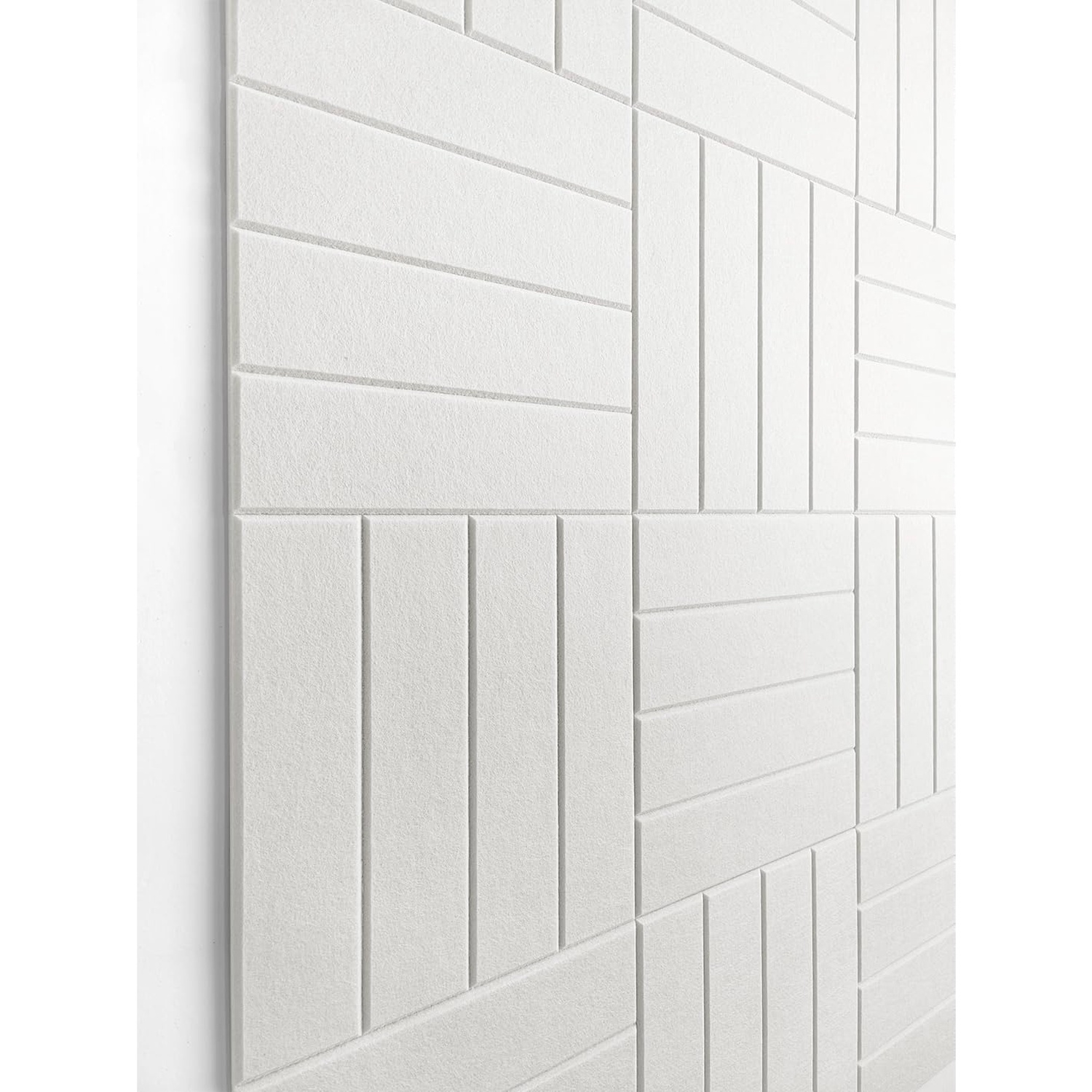 Large Cork Board Alternative - 12-Pack Felt Wall Tiles with Safe Removable Adhesive Tabs, Cork Wall Tiles Bulletin Board Home Office Essentials - Warm White