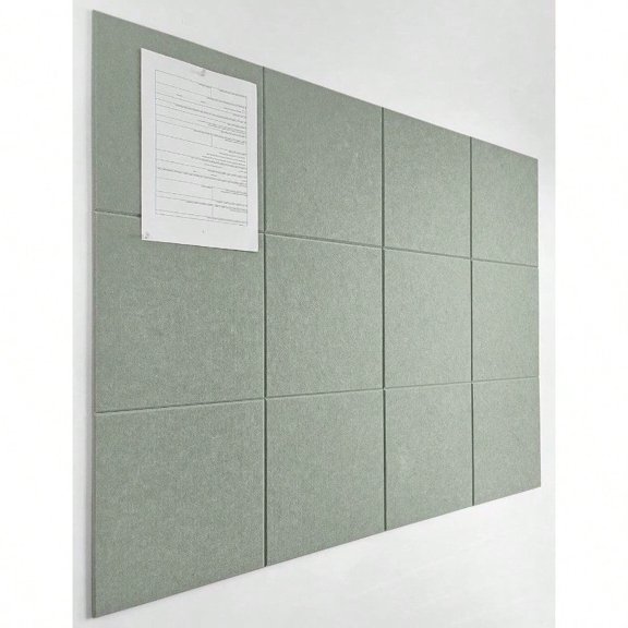 Large Cork Board Alternative 47x35 12 Pack Felt Wall Tiles With Removable Adhesive Tabs Cork Wall Tiles Cork Board For Home Office Pin Board Tack Board 48 X 36 Sage
