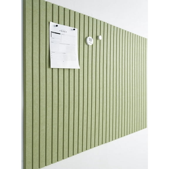 Large Cork Boards for Walls Black Felt Alternative - Slat Wall Paneling, Bulletin Board Tiles for Home Decor, Push Pin Corkboard Organizer for Office, Classroom-12-Pack Panel Kit (Baby Blue)