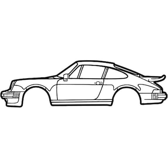 Large Corvette Silhouette Metal Wall Art - Unique American Sport Car Wall Decor, Corvette Sign, American Sport Car, Wall Art Art Indoor Outdoor Wall Hanging, Gift for Boyfriend (A,15.74x3.93inch)
