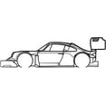 thumbnail image 1 of Large Corvette Silhouette Metal Wall Art - Unique American Sport Car Wall Decor, Corvette Sign, American Sport Car, Wall Art Art Indoor Outdoor Wall Hanging, Gift for Boyfriend (A,15.74x3.93inch), 1 of 5