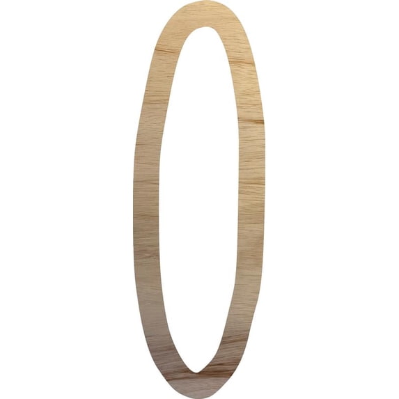 Large Craft Wooden Letters, Unfinished 10'' Letter O, DIY Wall Hang Northwood