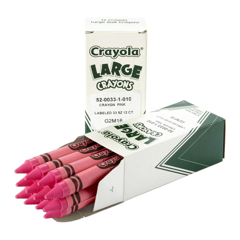 Bulk Crayons, Carnation Pink, 12/Box Bulk Crayons, Carnation Pink, 12/Box