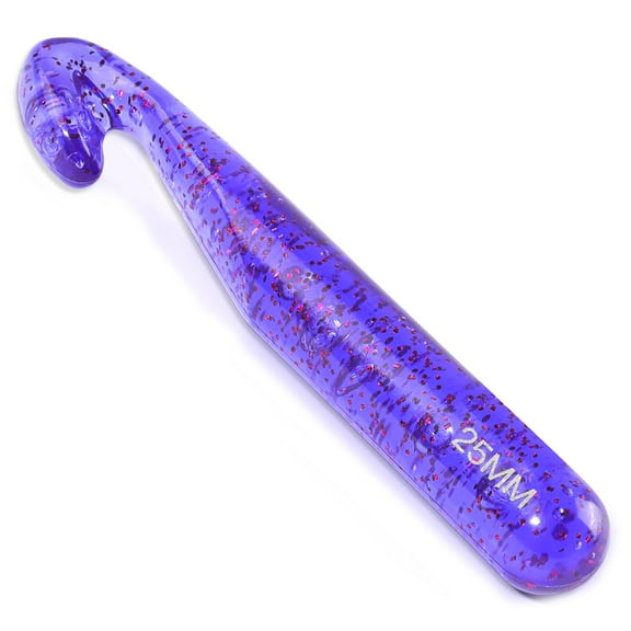 25mm Giant Crochet Hooks for Beginners, Comfortable Ergonomic Design for Arthritic Fingers, Large Groove Needles for Quick Chunky Yarn Crafting, Blue