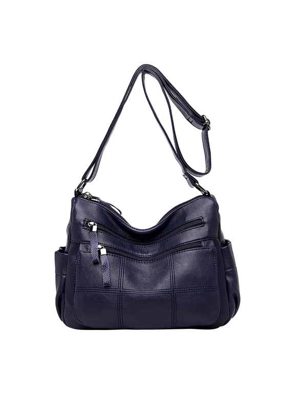 Large Crossbody Bags for Women Soft Leather Shoulder Bag Ladies Shoulder Handbags Purse and Wallet Set Totes Hobo Purses, Large Capacity Soft Leather Bag