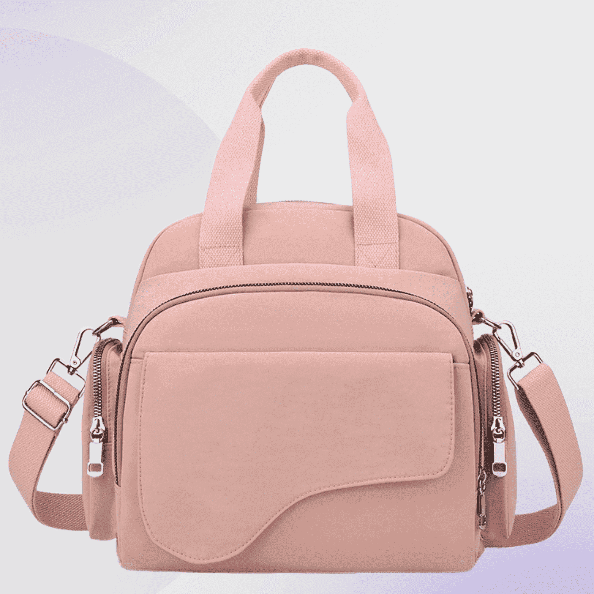 Backpack Purse for Women Fashion Crossbody Bags with Multiple Pockets, Shoulder Bags Multipurpose Design Handbag Ladies Travel Backpack, Pink
